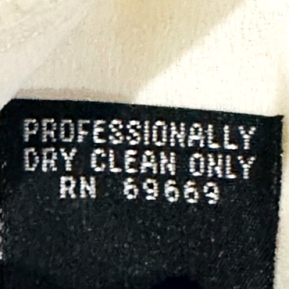 👗🌼 URSULA OF SWITZERLAND ULTRA RARE 70s Cream Lace Tan Chiffon Maxi Dress Sz 10 - Picture 13 of 13